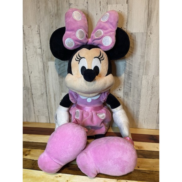Disney Mickey Mouse & Minnie Mouse. Minnie 18" Mickey 15"  Plushies - Picture 5 of 6